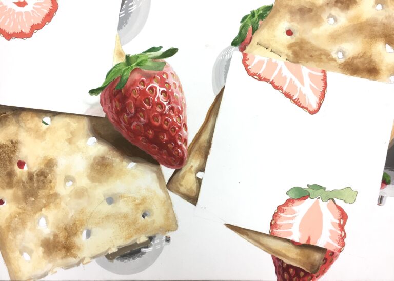 Houichi美術研究所のデザイン科生徒による色彩構成作品。